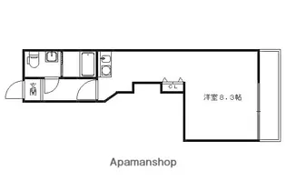 ブリエ西大路【202号室】の間取り
