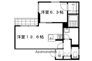 シャーメゾン中御門【301号室】の間取り