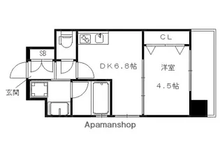 ベラジオ京都烏丸十条II【3階】の間取り