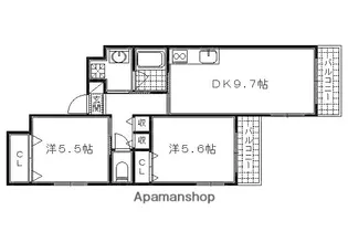 サクシード伏見駅南【503号室】の間取り