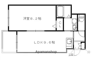 クレアーレ五条大宮【1階】の間取り