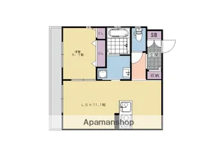 キャレウールー五条【205号室】の間取り