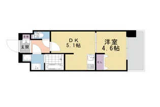 プレサンスTHE KYOTO 澄華【4階】の間取り