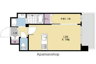 プレサンスTHE KYOTO 粋都【3階】の間取り
