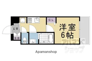 プレサンスTHE KYOTO 粋都【306号室】の間取り