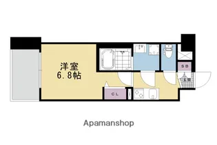 THEGARNET MILLENNIUM KYOTO九条烏丸【3階】の間取り