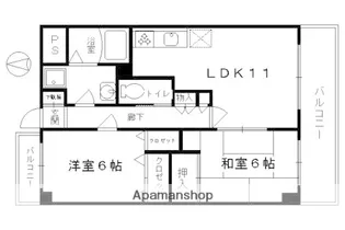 グランビア和【1階】の間取り