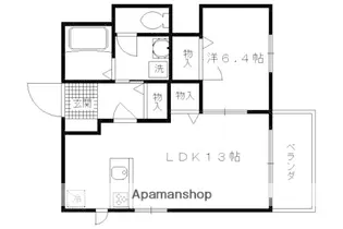 京洛舎 二人司Ⅱ【101号室】の間取り