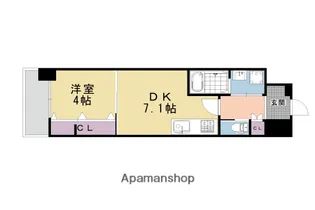 ベラジオ雅び烏丸十条【4階】の間取り