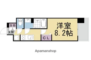 プレサンス THE KYOTO東福寺 EAST【4階】の間取り