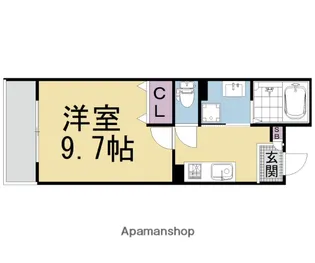 サンオリジン司【401号室】の間取り