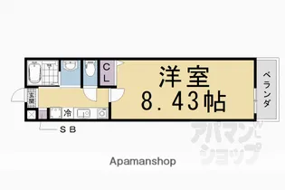 LA FITE OMIYA【306号室】の間取り