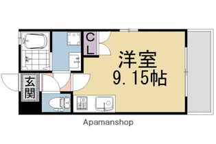 BRIDGE山科安朱【2階】の間取り