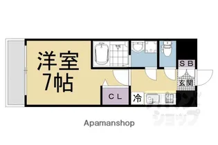 DAIWA GRACE MAISON 京都西七条【202号室】の間取り