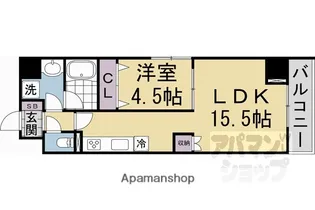 リヒトサール【301号室】の間取り