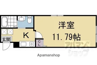 サンクトスコート京都駅北【1階】の間取り