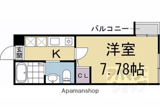 サンクトスコート京都駅北【2階】の間取り