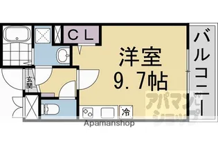 グランデコート大宅SOUTH【305号室】の間取り