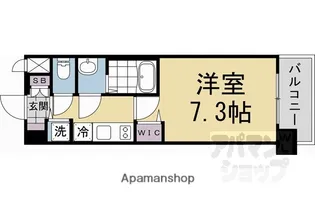 アスヴェル京都壬生EAST【2階】の間取り