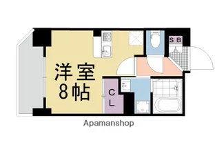 THE GARNET SUITE RESIDENCE 西七条【6階】の間取り