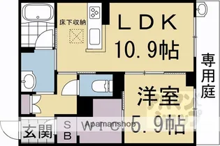 シャーメゾン油小路【102号室】の間取り