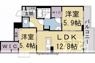 シャーメゾン油小路【302号室】の間取り