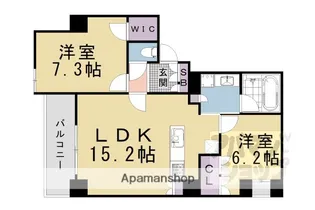 グランリソシエ烏丸御池【804号室】の間取り