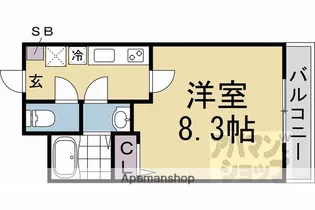 Primrose【203号室】の間取り