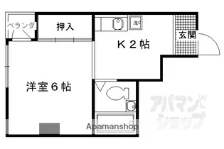 スカイハウスVOLVO【301号室】の間取り