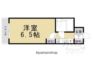 DETOMー1御所南【208号室】の間取り