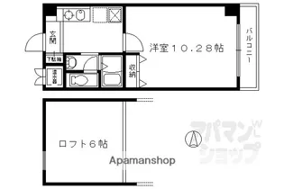 メディナ三条室町【10B号室】の間取り
