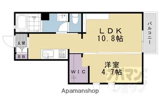 プエンテ東山【201号室】の間取り