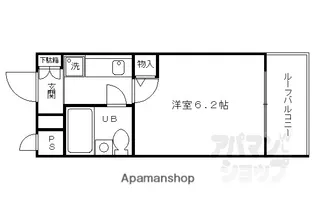 DETOMー1室町二条【306号室】の間取り