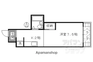 大杉ビル【203号室】の間取り