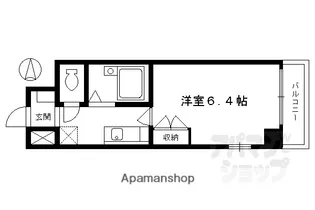 CASA VERDE寺町二条【501号室】の間取り