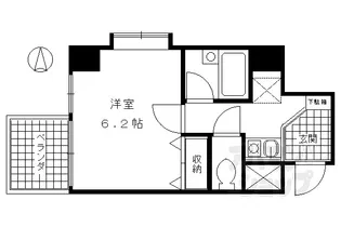 ベラジオ四条堀川【504号室】の間取り