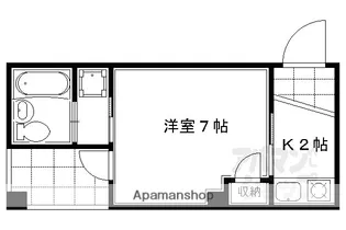 1Kの間取り画像