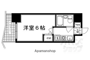 四条大宮シャトー朝日【310号室】の間取り