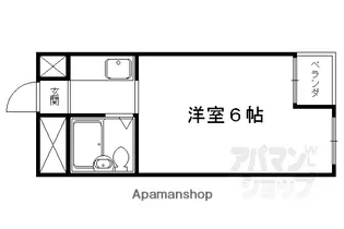 緑の館アネックス【405号室】の間取り