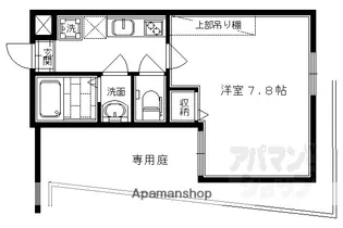 フラッティ堀川高辻【106号室】の間取り