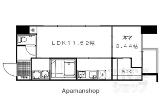 プラネシア東山三条【2階】の間取り