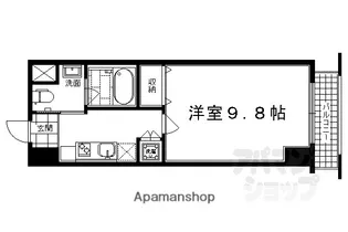 クリスタルグランツ京都高辻【905号室】の間取り
