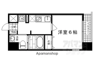 アーバンフラッツ四条西洞院【1206号室】の間取り