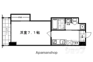 HF四条河原町レジデンス【705号室】の間取り