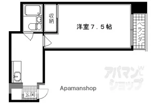 グランバリュー御所南【303号室】の間取り