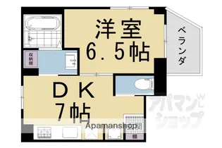 イーストパレス祇園四条【302号室】の間取り