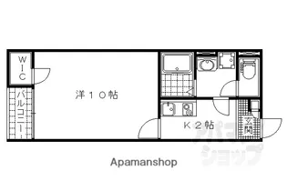 レオネクストコンフォール百々【107号室】の間取り