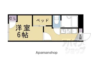 レオパレスアヴェンタージュ【205号室】の間取り