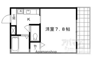 マンション三坊庵【407号室】の間取り