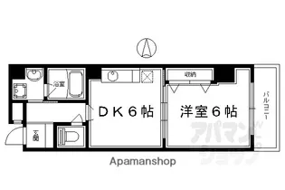 CALDO PINO【201号室】の間取り